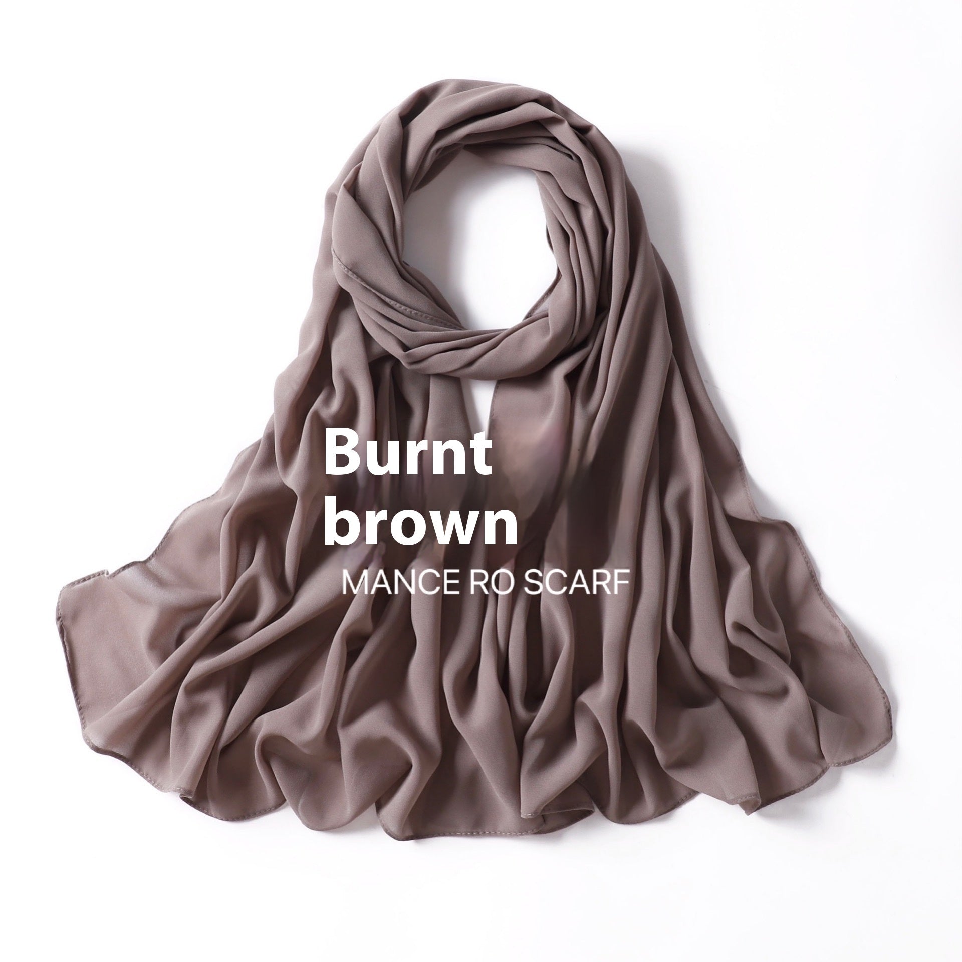 Foulard en mousseline de soie perlée