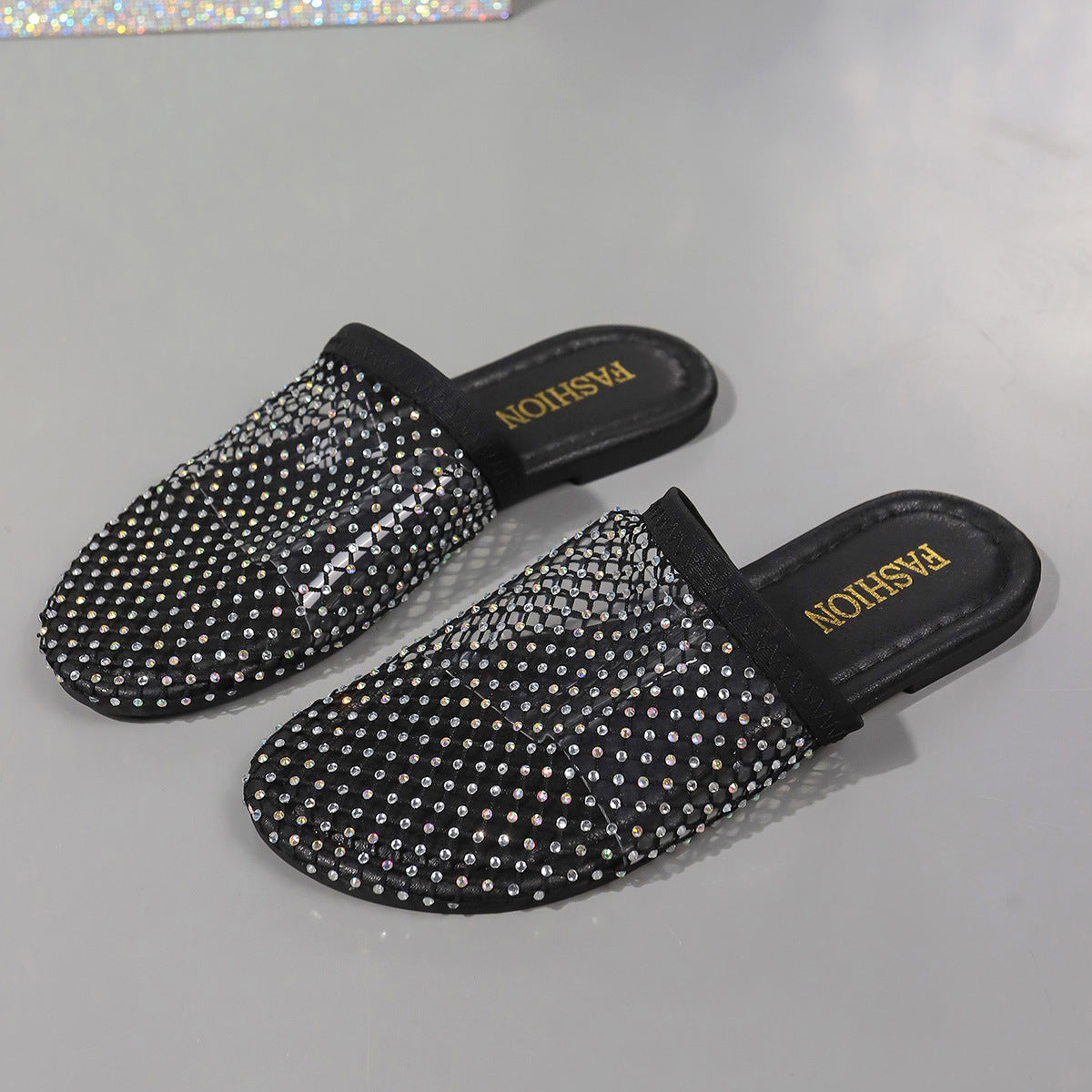 Transparente Strass Hohl Sandalen Damen