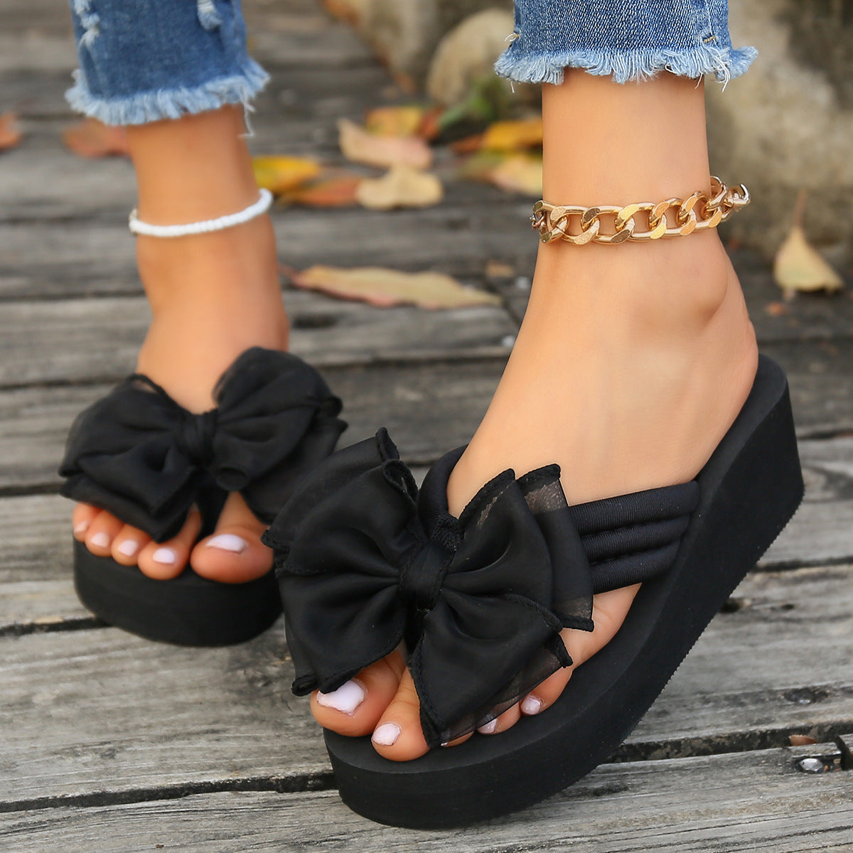 Damen-Sommersandalen mit dicker Sohle