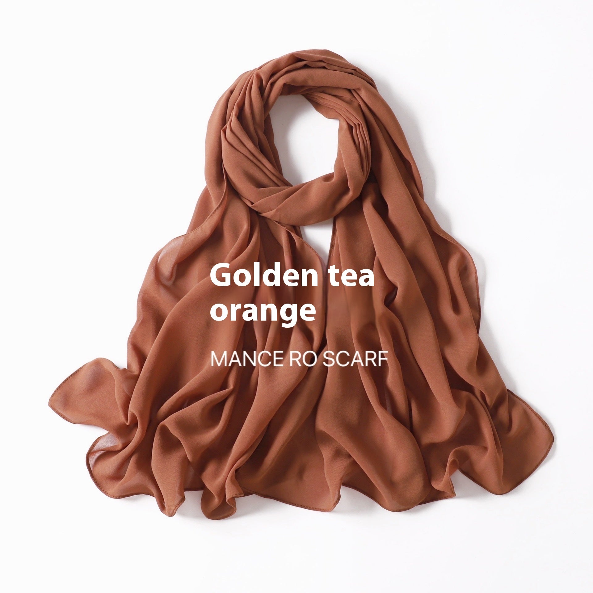 Foulard en mousseline de soie perlée