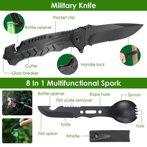 47-in-1 Survival Kit Emergency Bag