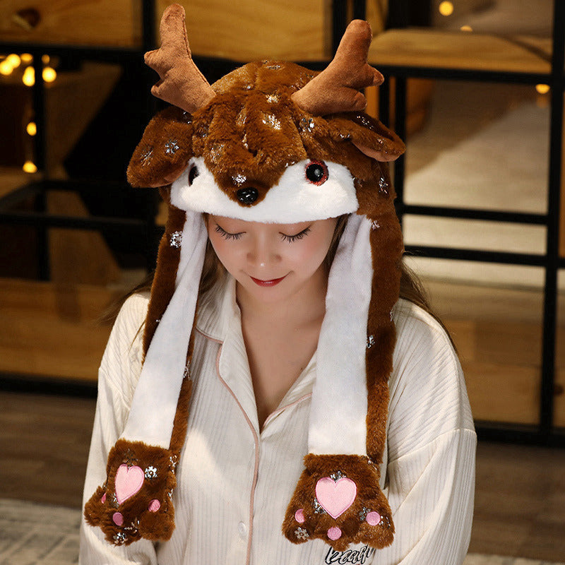 Movable Christmas Santa Hat Cute