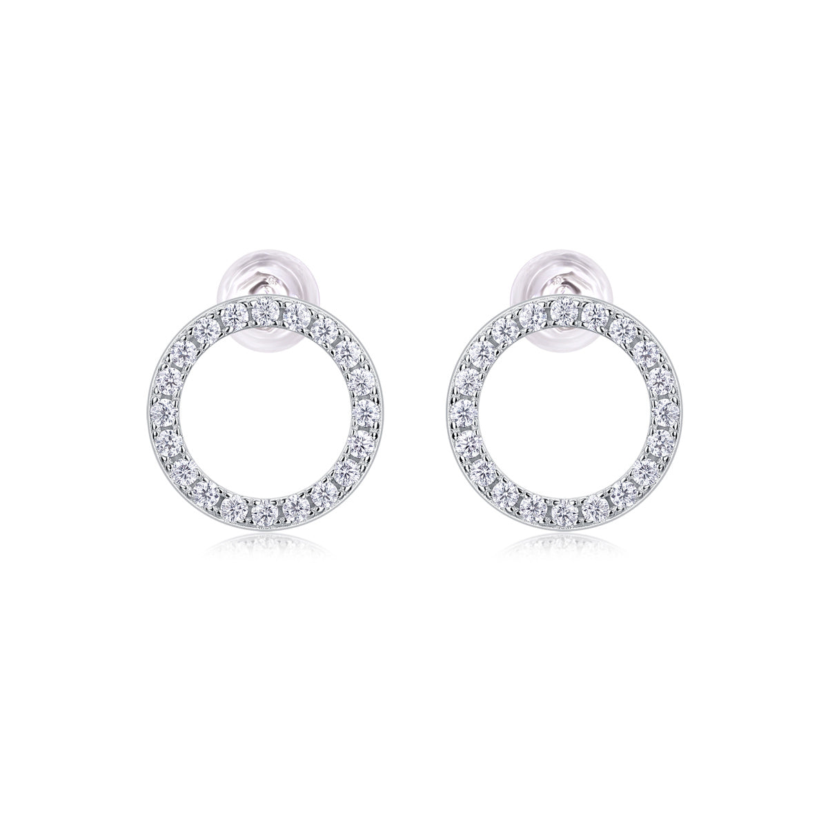 Explore Moissanite Silver Stud Earrings