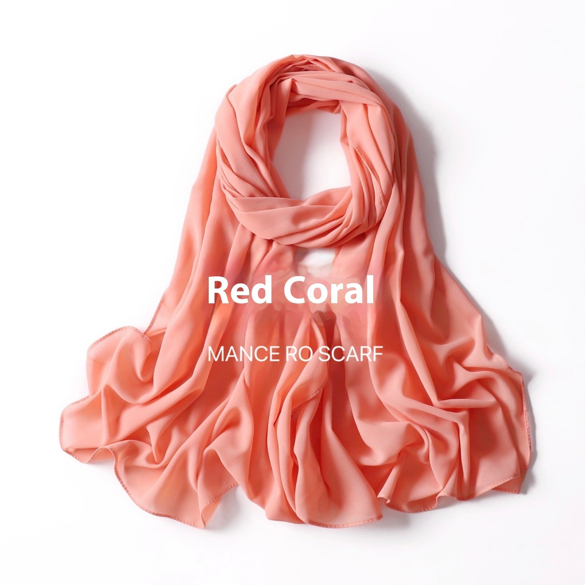 Foulard en mousseline de soie perlée