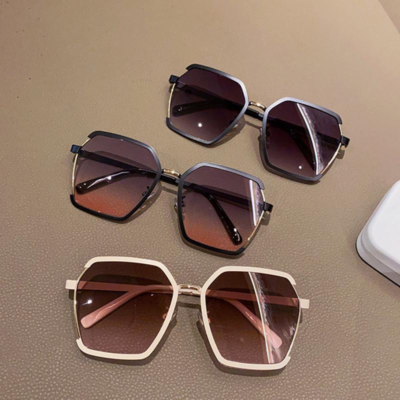 Ins Vintage Halbrahmen-Sonnenbrille