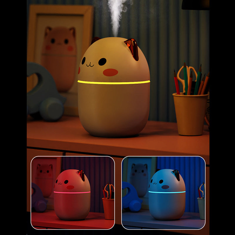 Cute Cat USB Air Humidifier with LED Mist