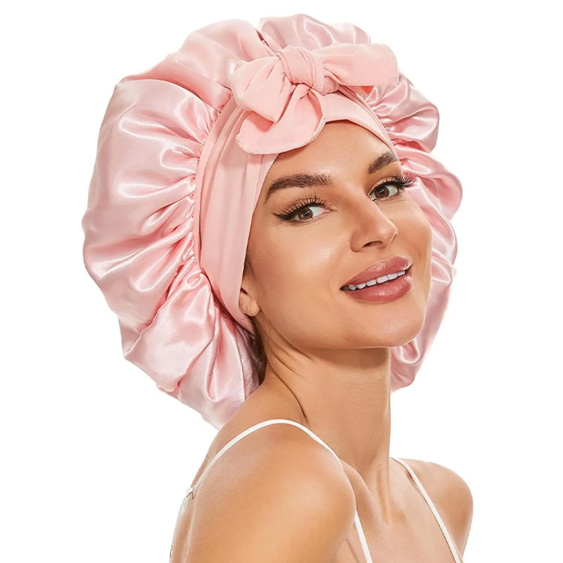 Silk Satin Bonnet for Curly Hair