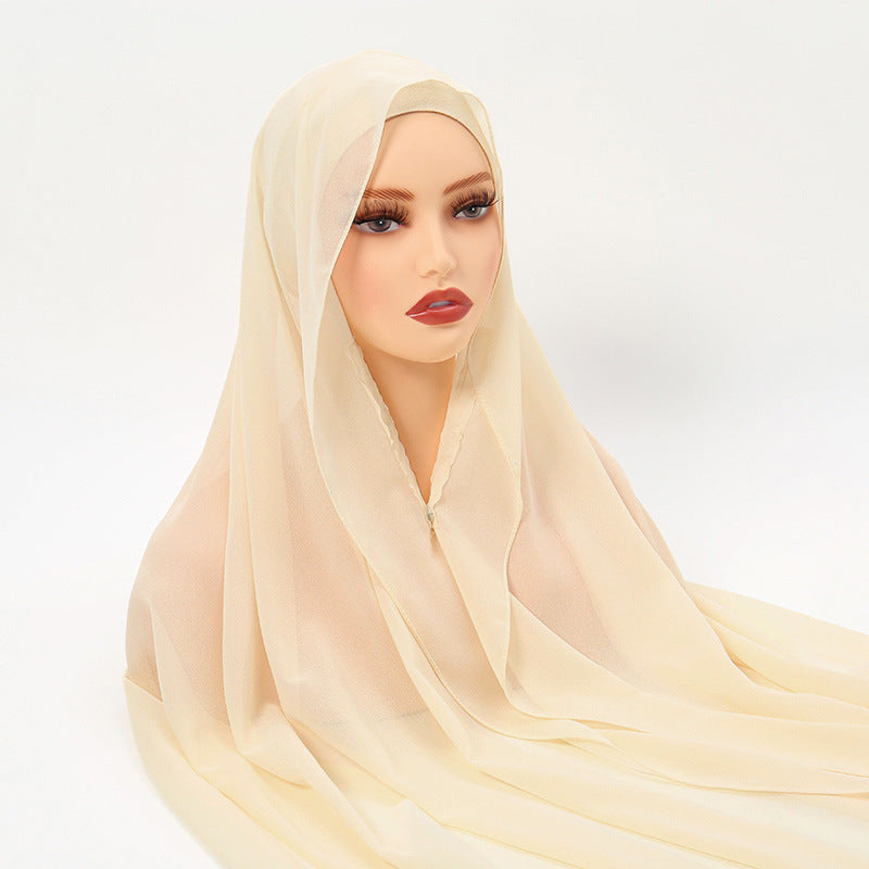 Foulard magnétique en mousseline de soie