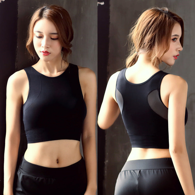 Soutien-gorge de sport en maille double épaisseur – Femme
