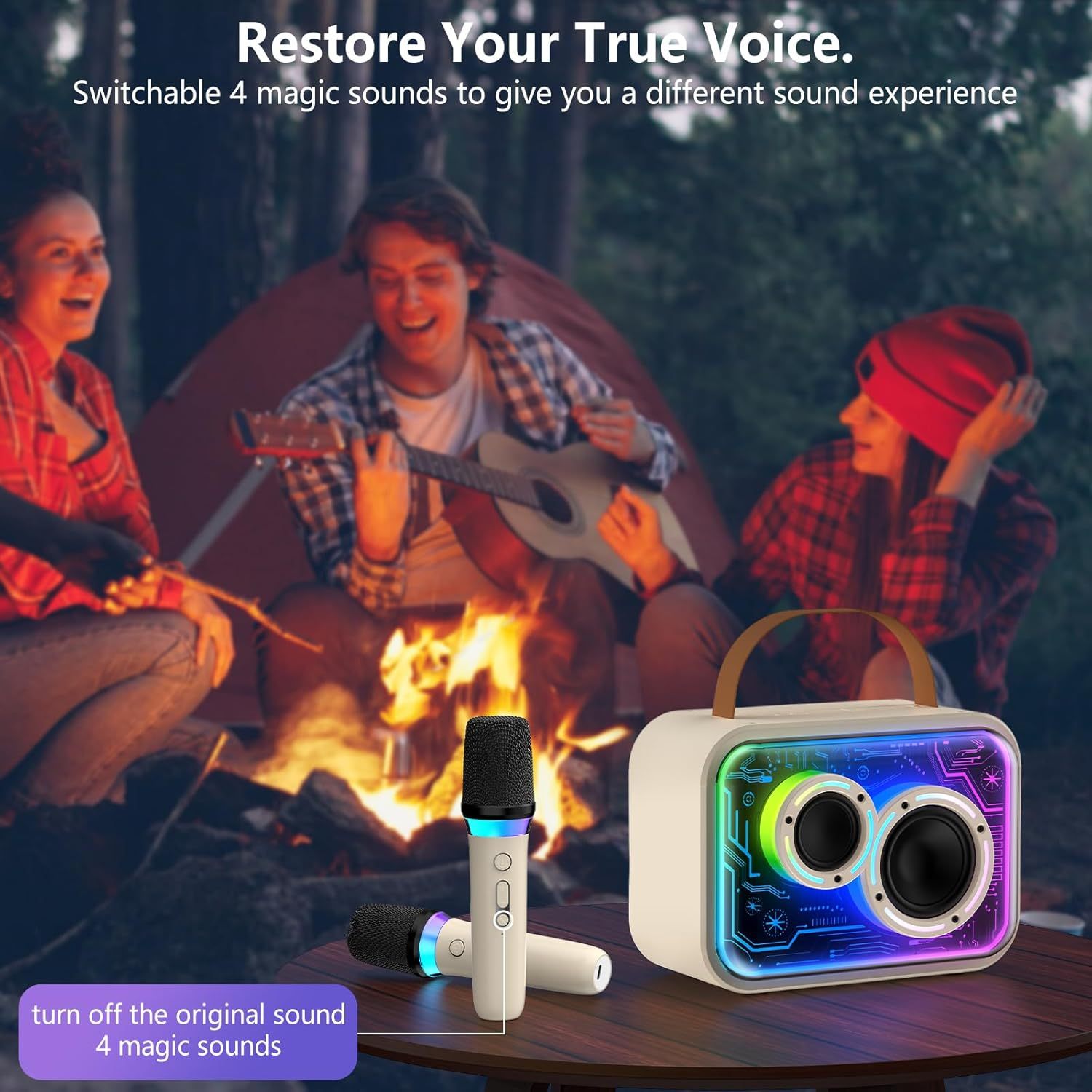JYX D30 Karaoke with Bluetooth & Lights