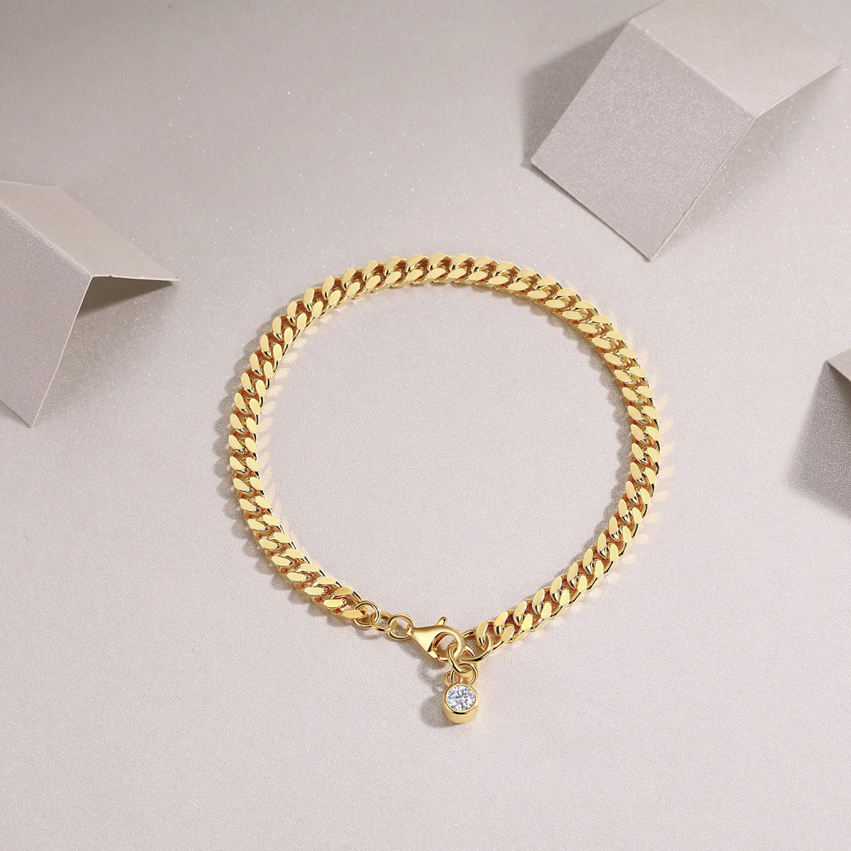 Mossan Diamond Silver Fashion Bracelet