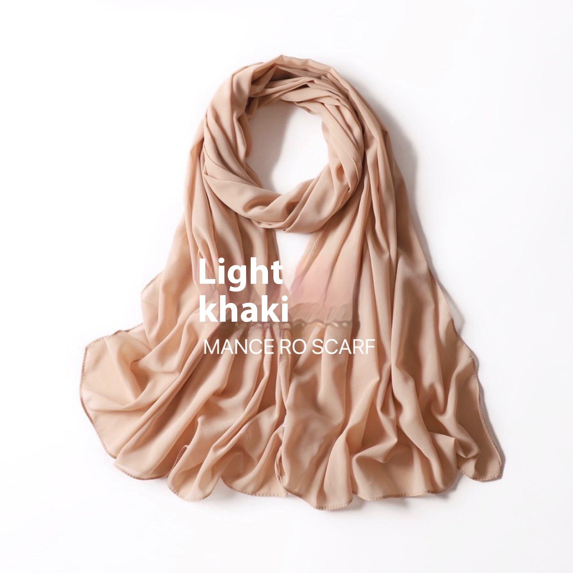 Foulard en mousseline de soie perlée