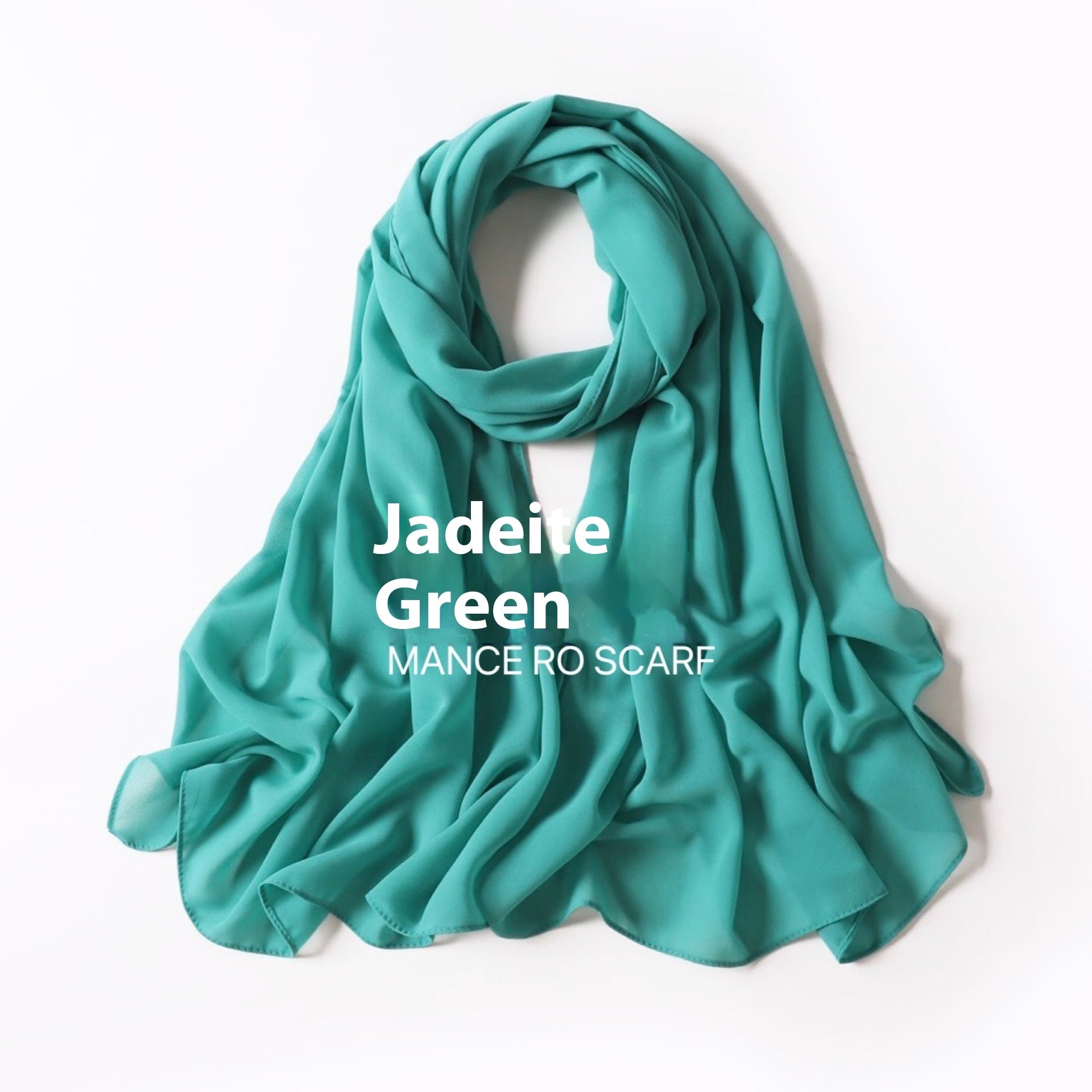 Foulard en mousseline de soie perlée