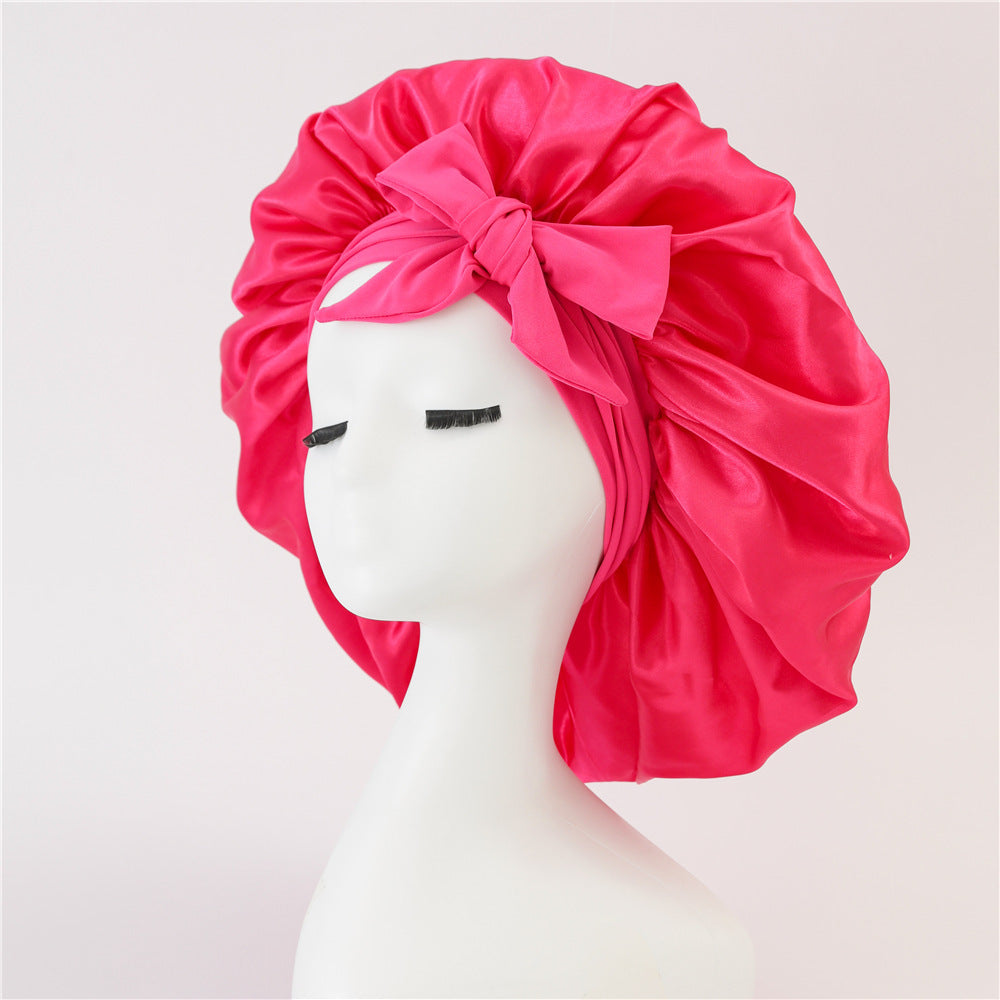 Silk Satin Bonnet for Curly Hair