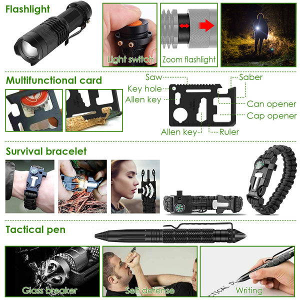 47-in-1 Survival Kit Notfalltasche