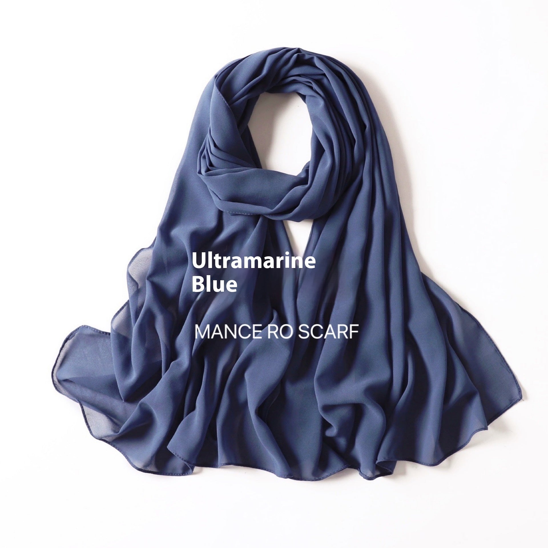 Foulard en mousseline de soie perlée