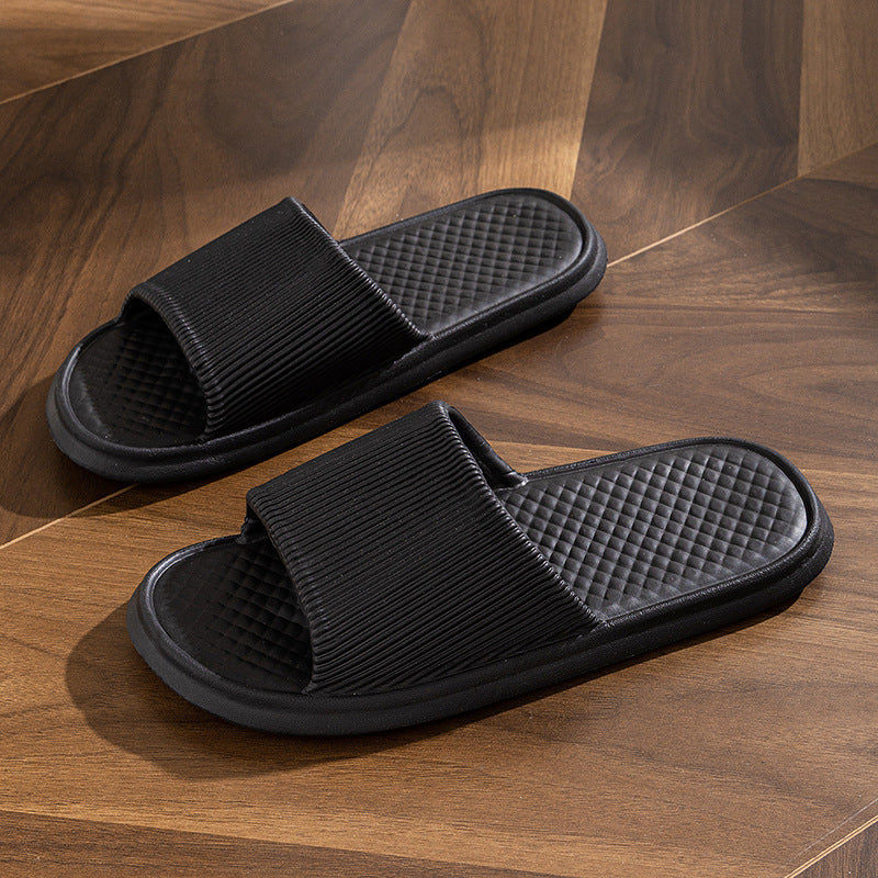 Rhombus Stripe Non-Slip House Slippers