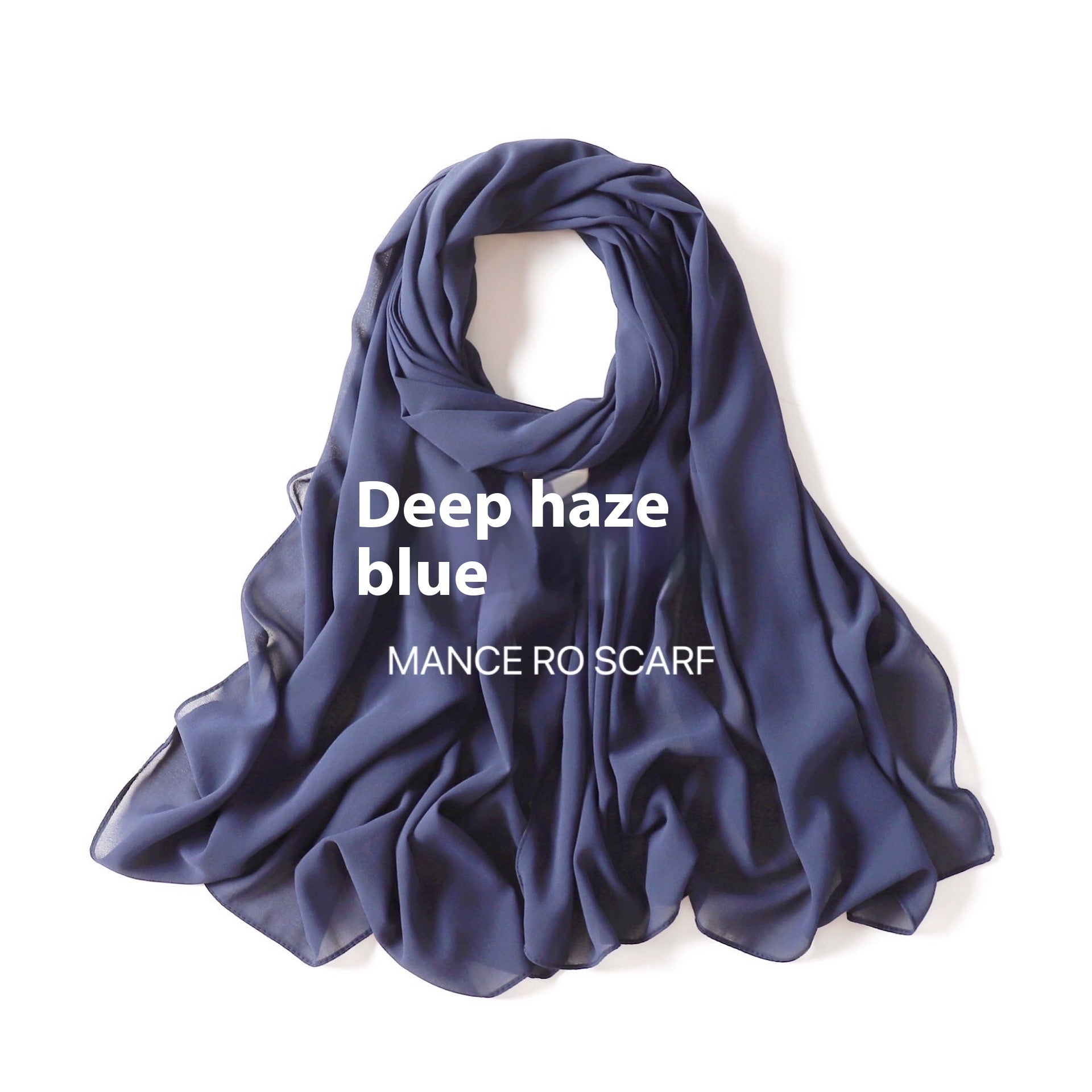 Foulard en mousseline de soie perlée
