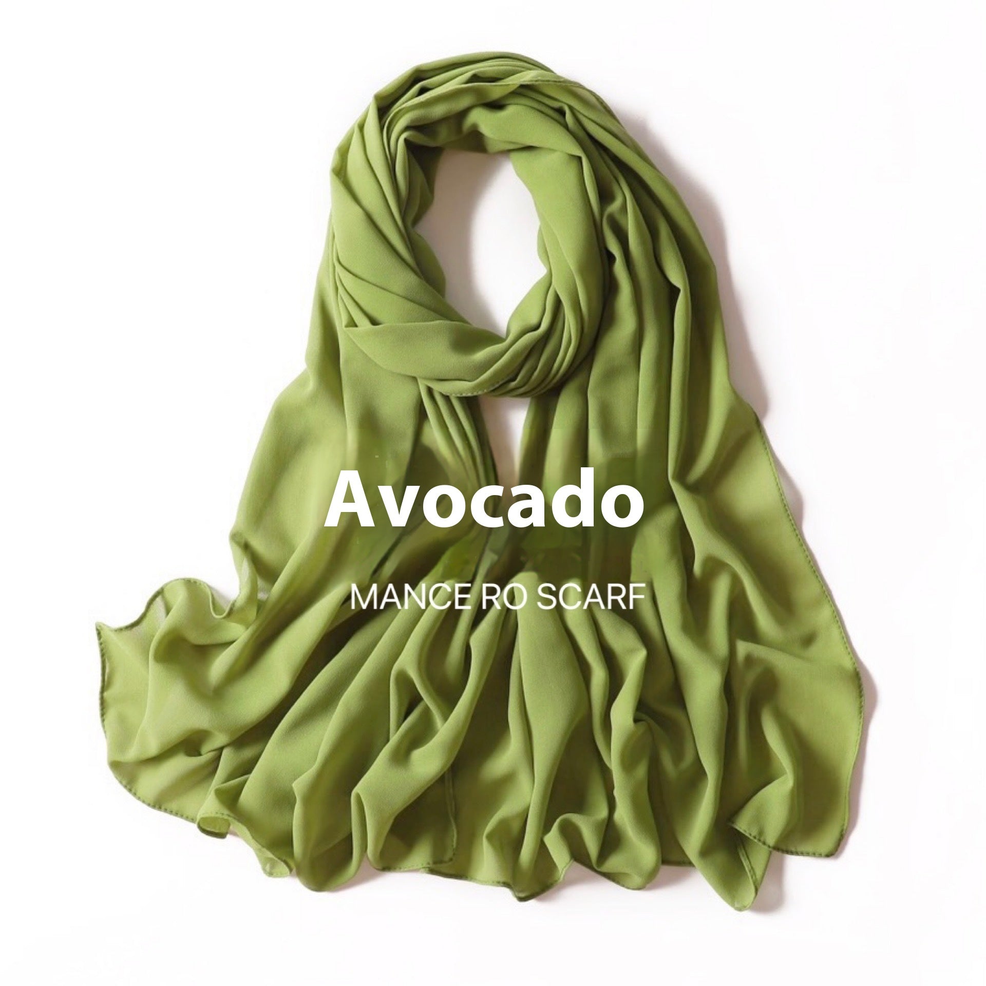Foulard en mousseline de soie perlée