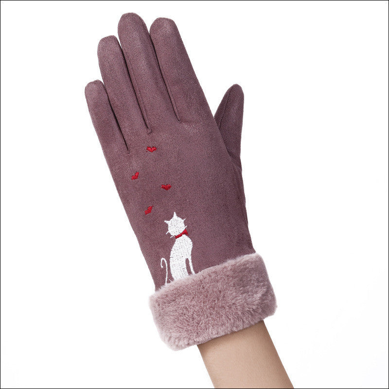 Women’s Winter Suede Gloves