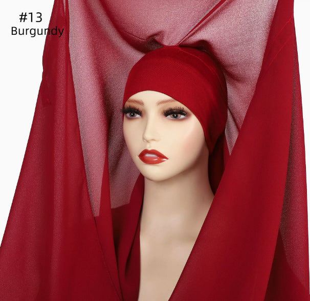Foulard magnétique en mousseline de soie