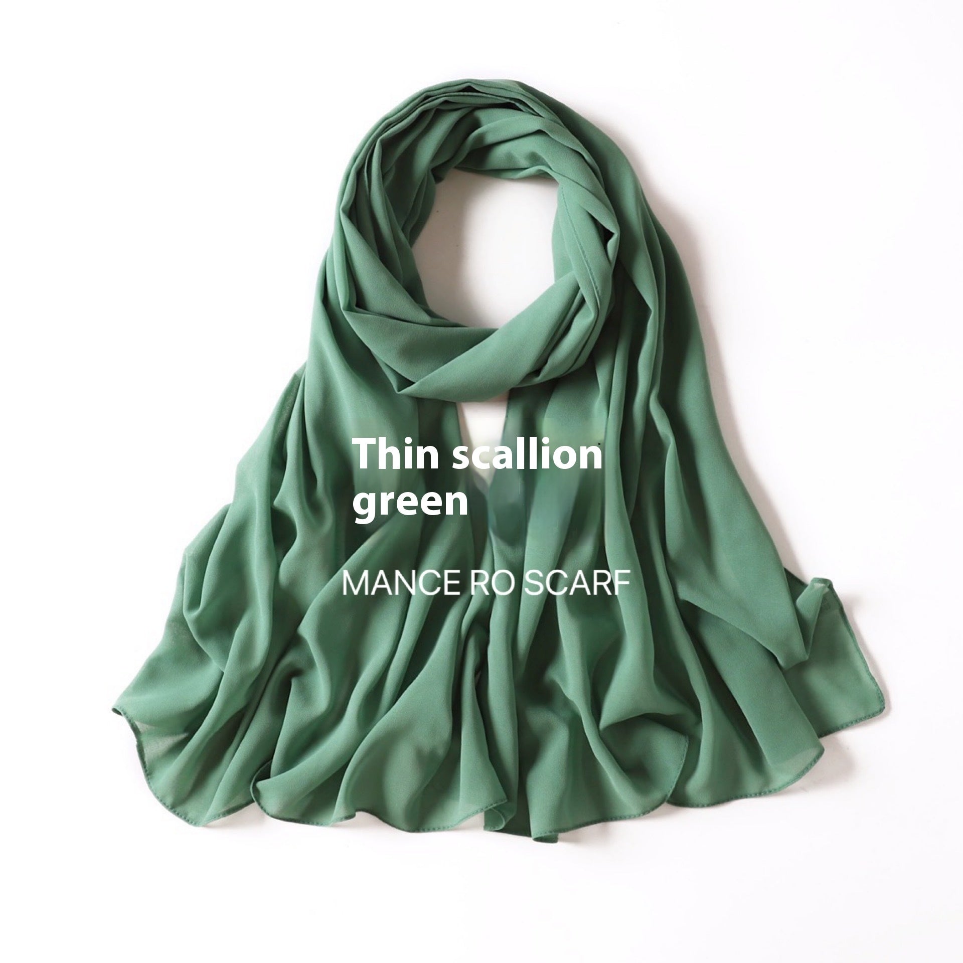 Foulard en mousseline de soie perlée
