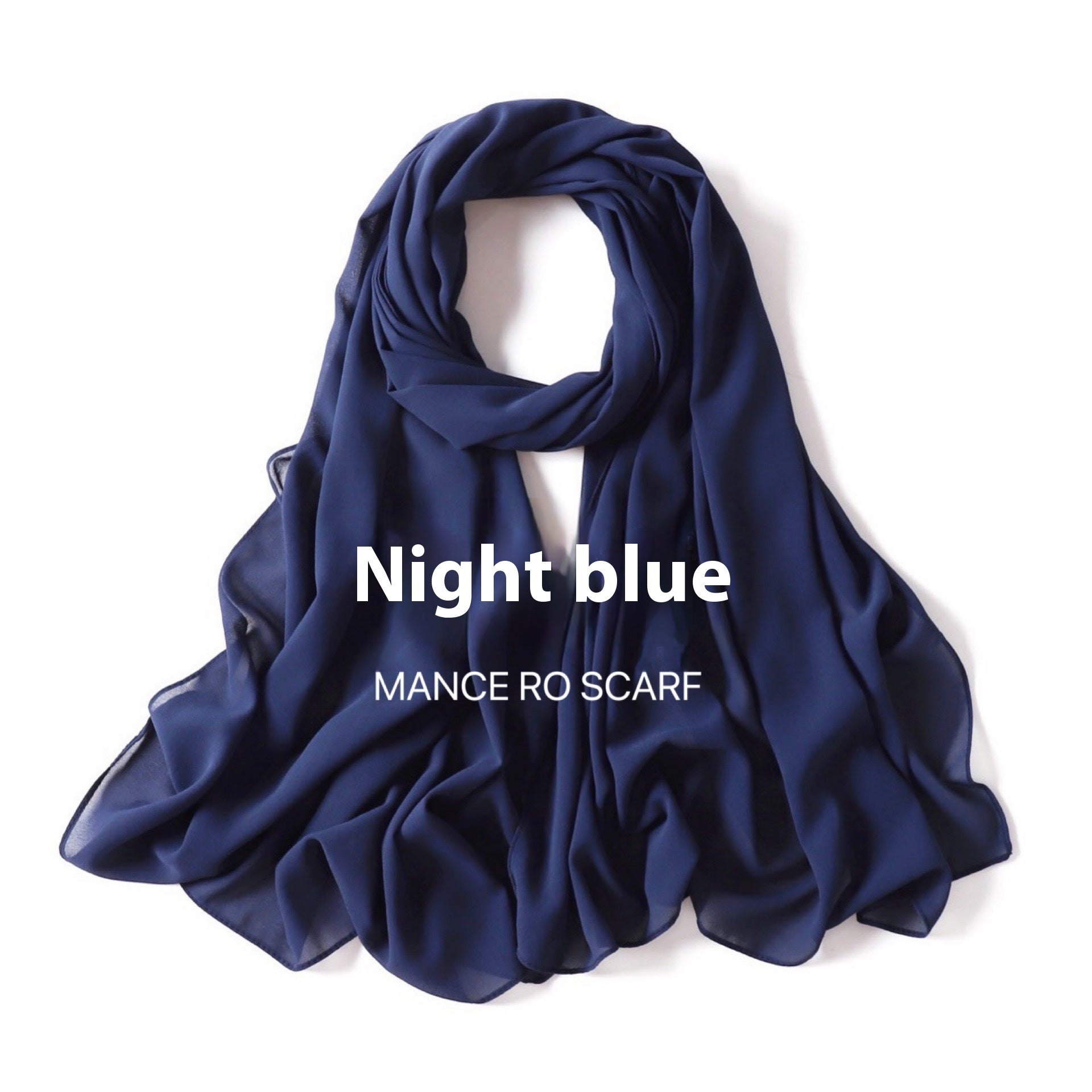 Foulard en mousseline de soie perlée