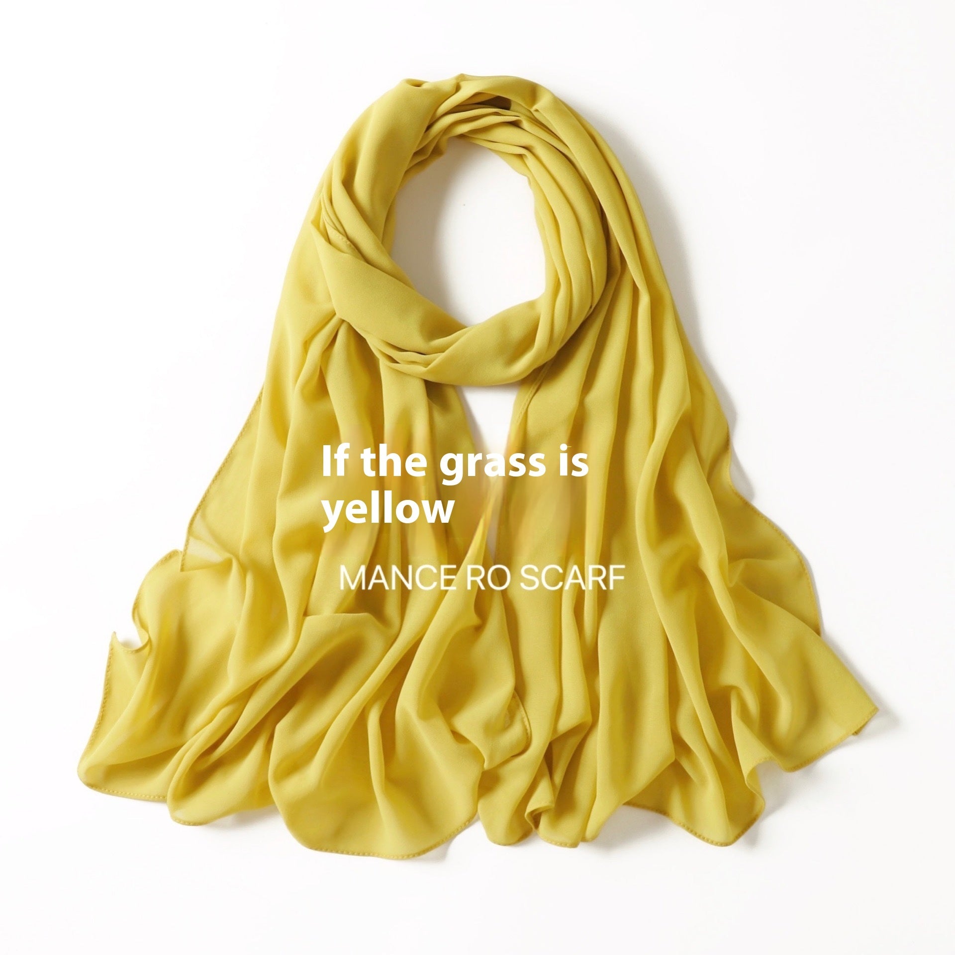 Foulard en mousseline de soie perlée