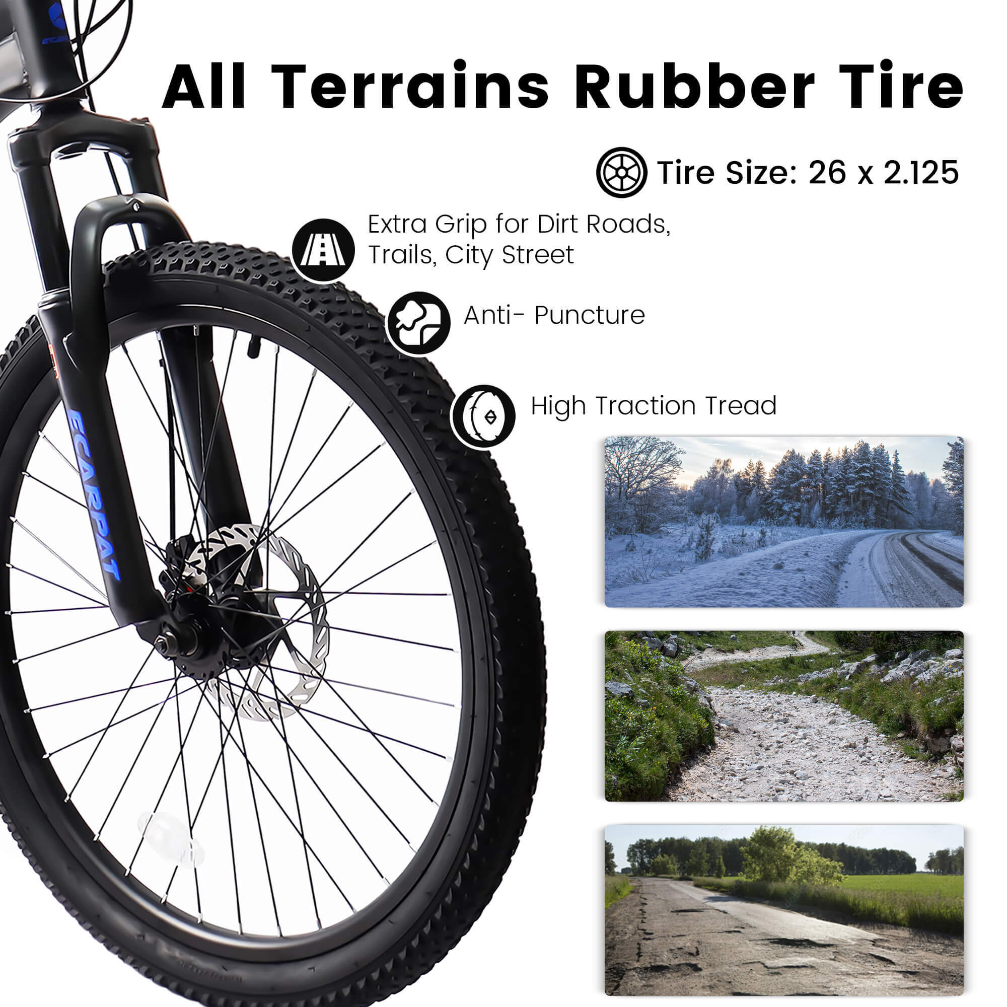 24-Zoll-MTB-Fahrrad, 21-Gang, Scheibenbremsen, robuster Rahmen