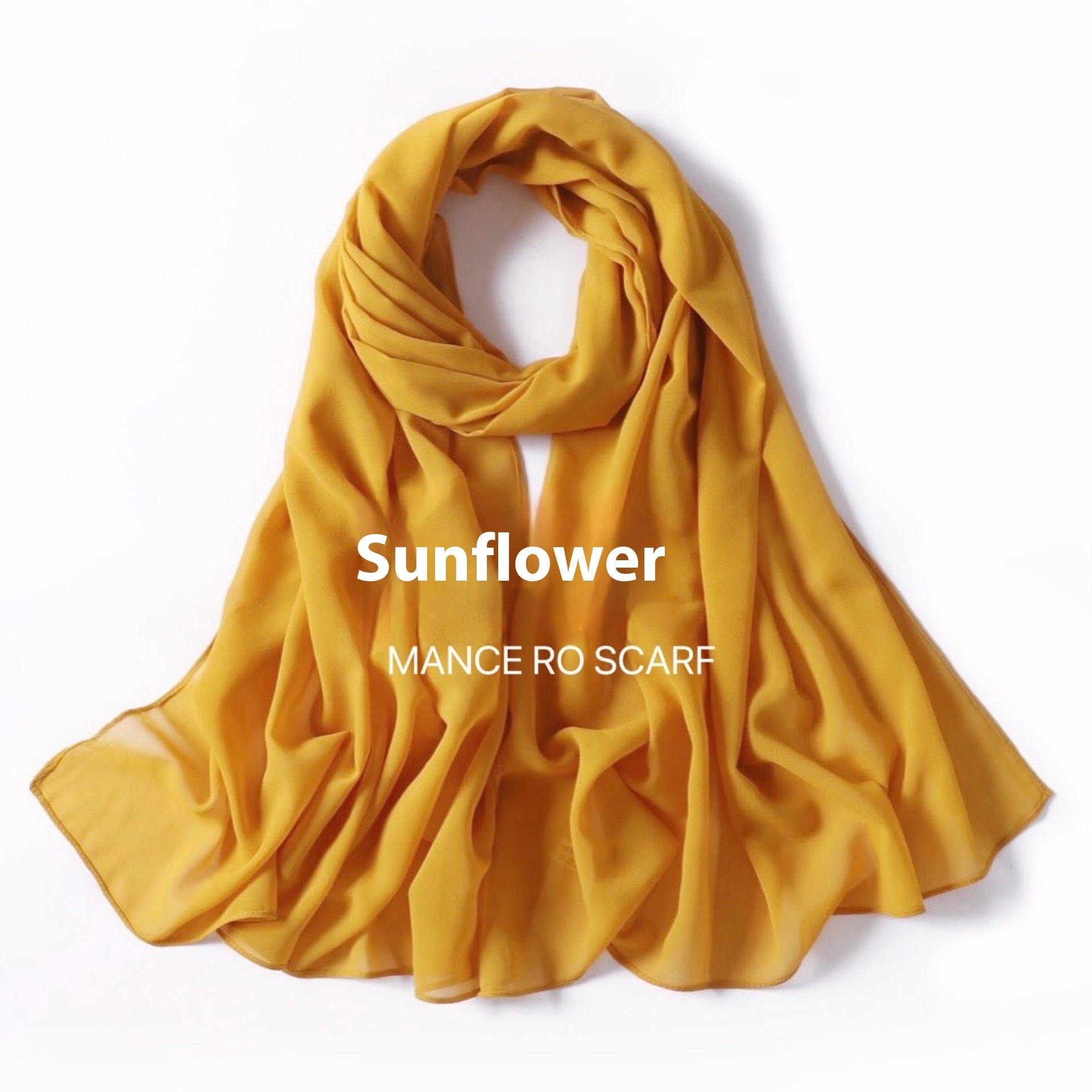 Foulard en mousseline de soie perlée