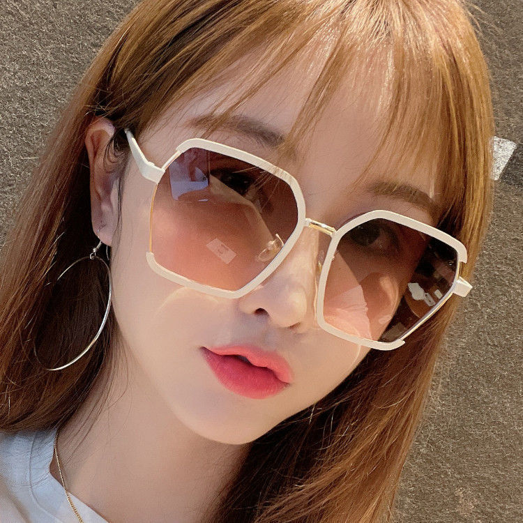 Ins Vintage Halbrahmen-Sonnenbrille