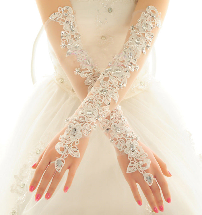 Long Bridal Sunscreen Dress Gloves
