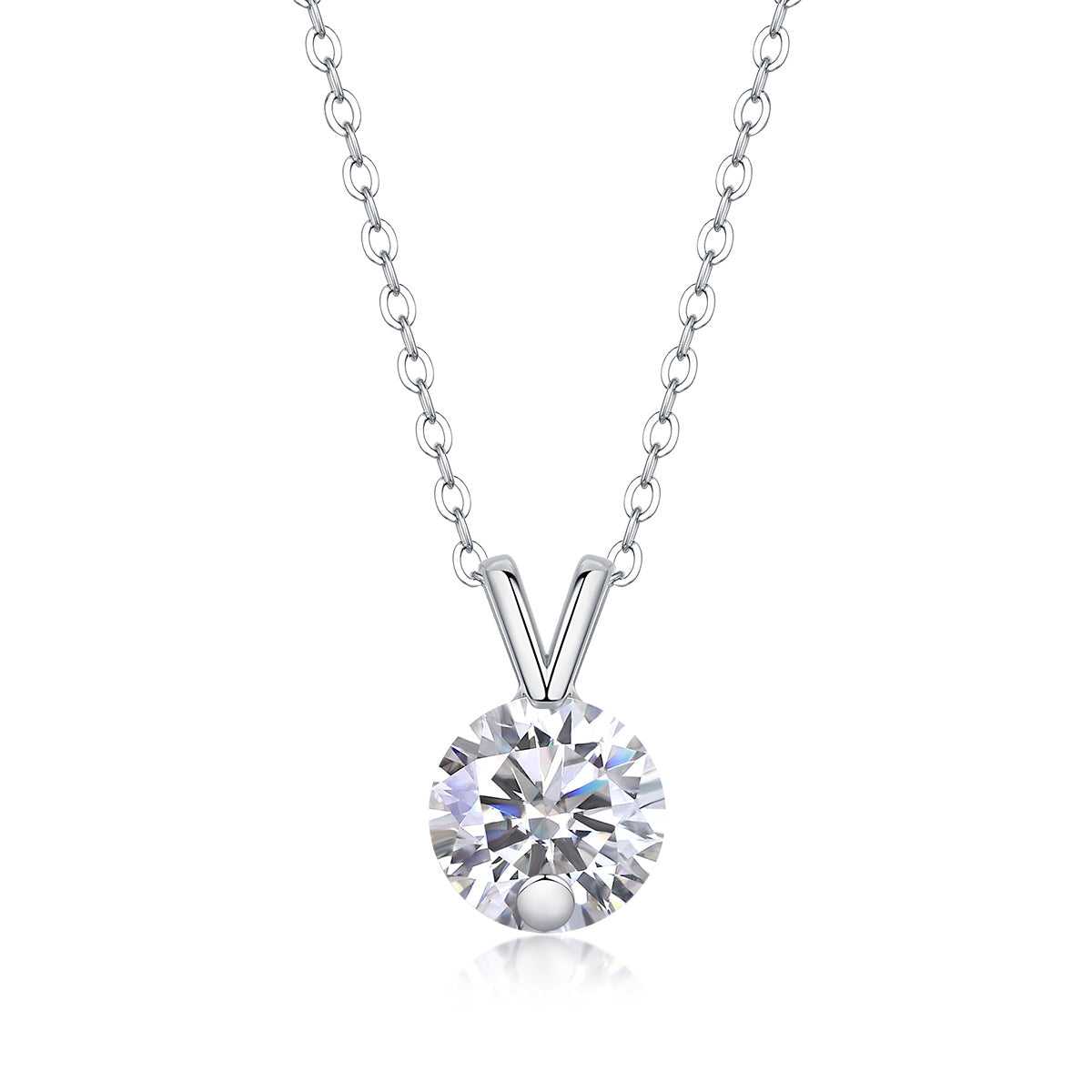 Diamantfunkelndes V-Ketten-Halskettenset