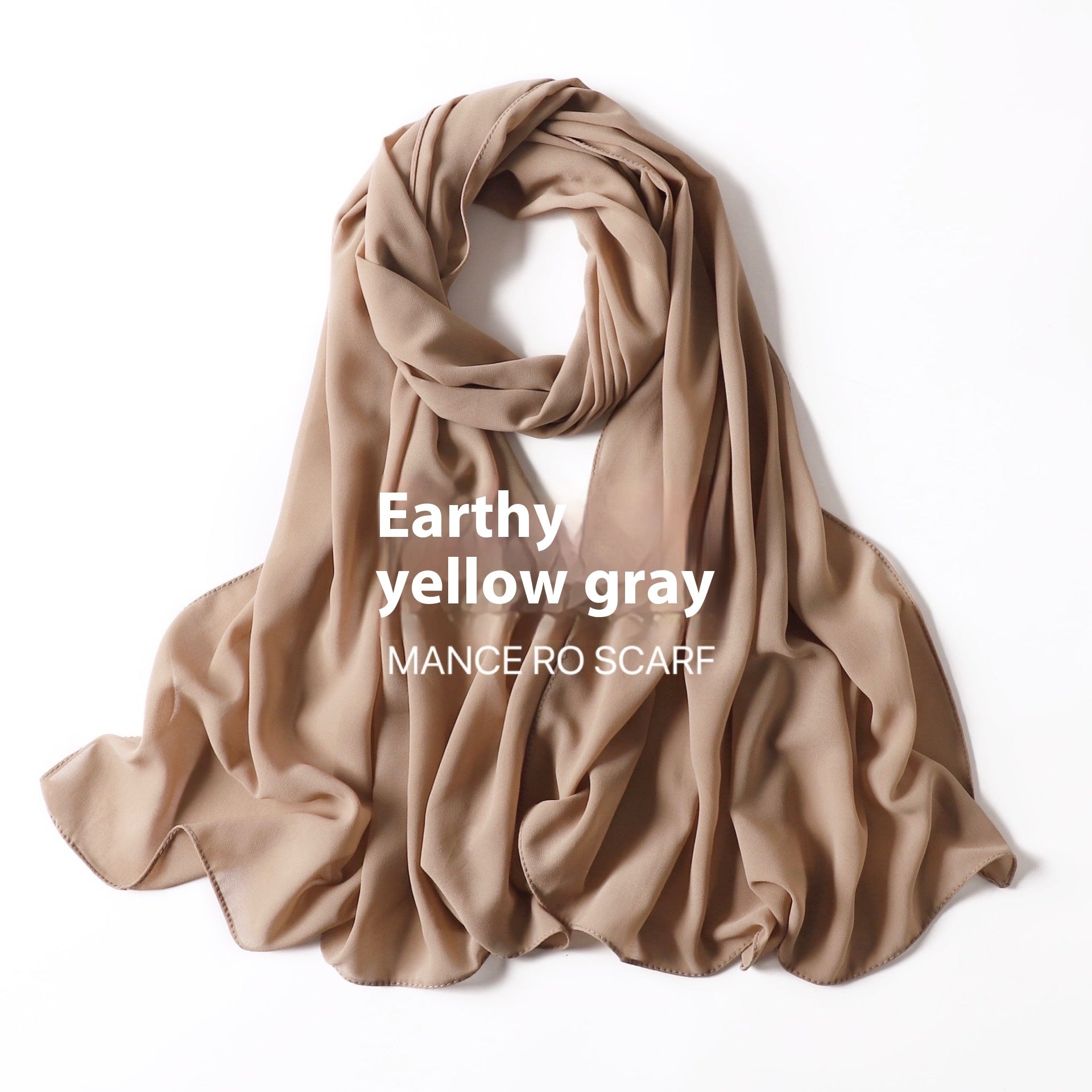Foulard en mousseline de soie perlée