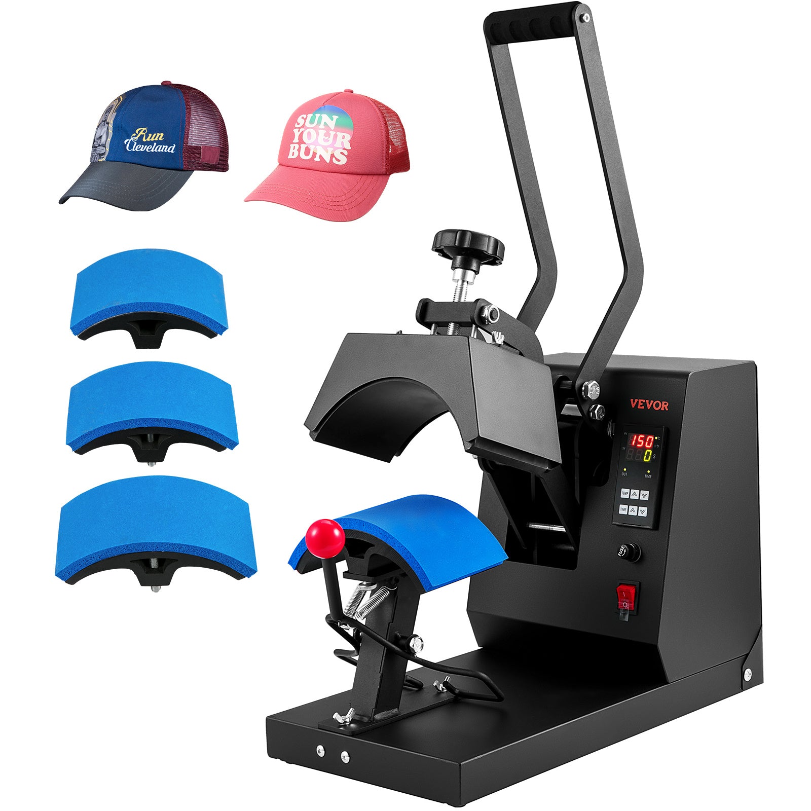 VEVOR 6x3in Hat Heat Press Machine