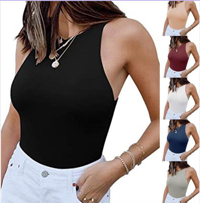 Haut body sans manches à col licou