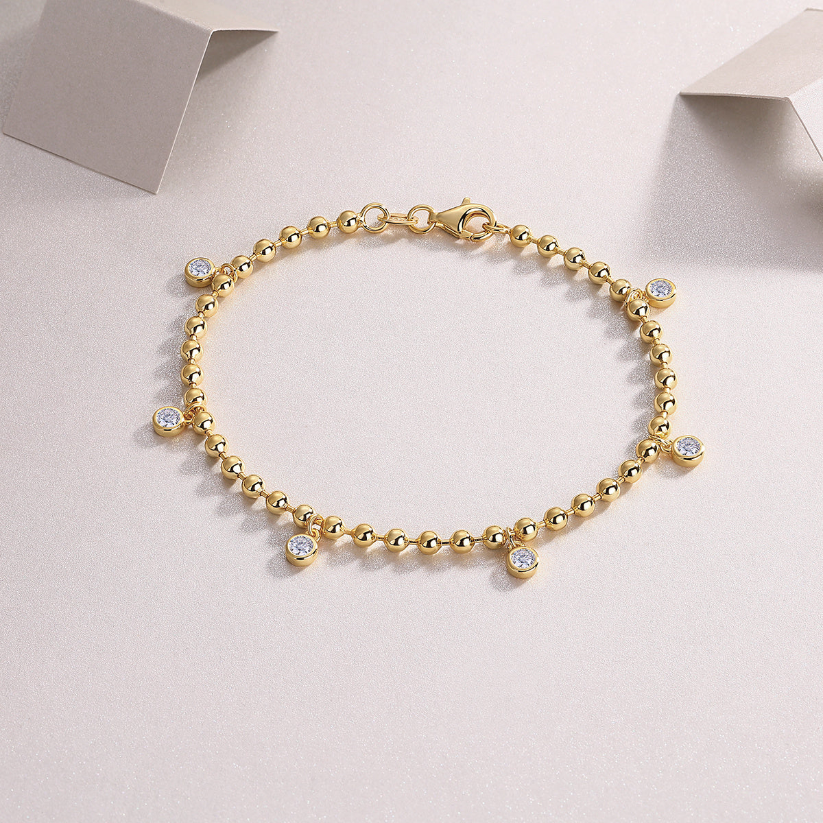 Mossan Diamond S925 Silver Bracelet