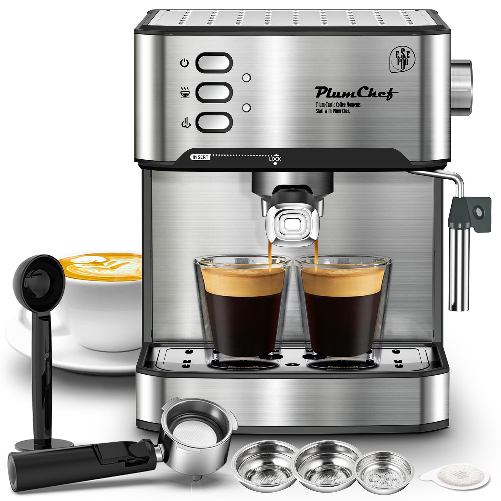 20 Bar Espresso Machine w/ Milk Frother