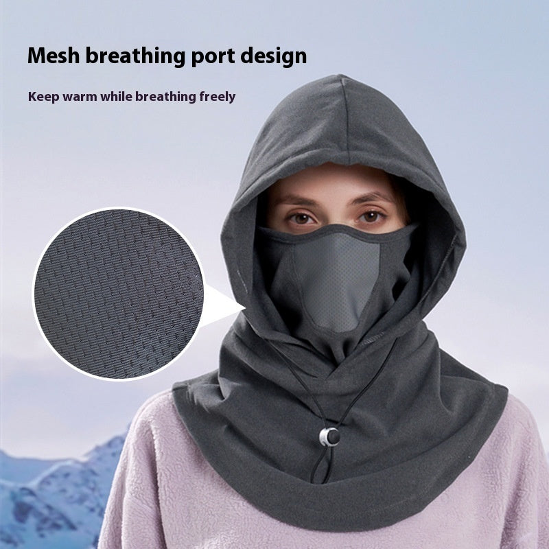 Thermal Fleece Hooded Neck Warmer