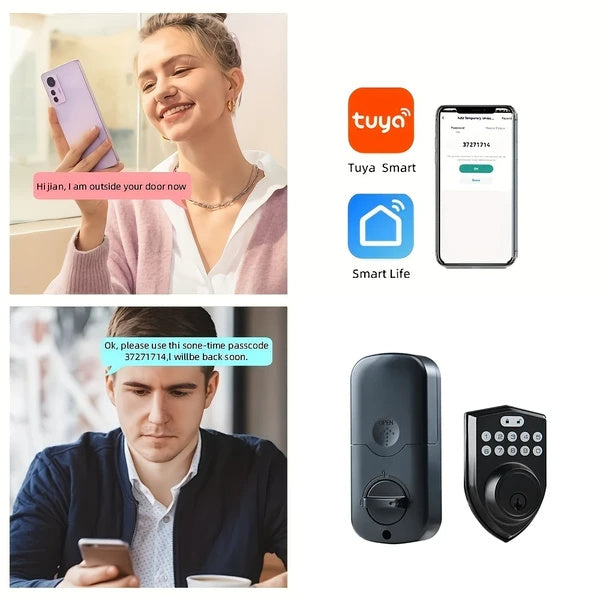Tuya Smartes Türschloss mit App &amp; Schlüssel