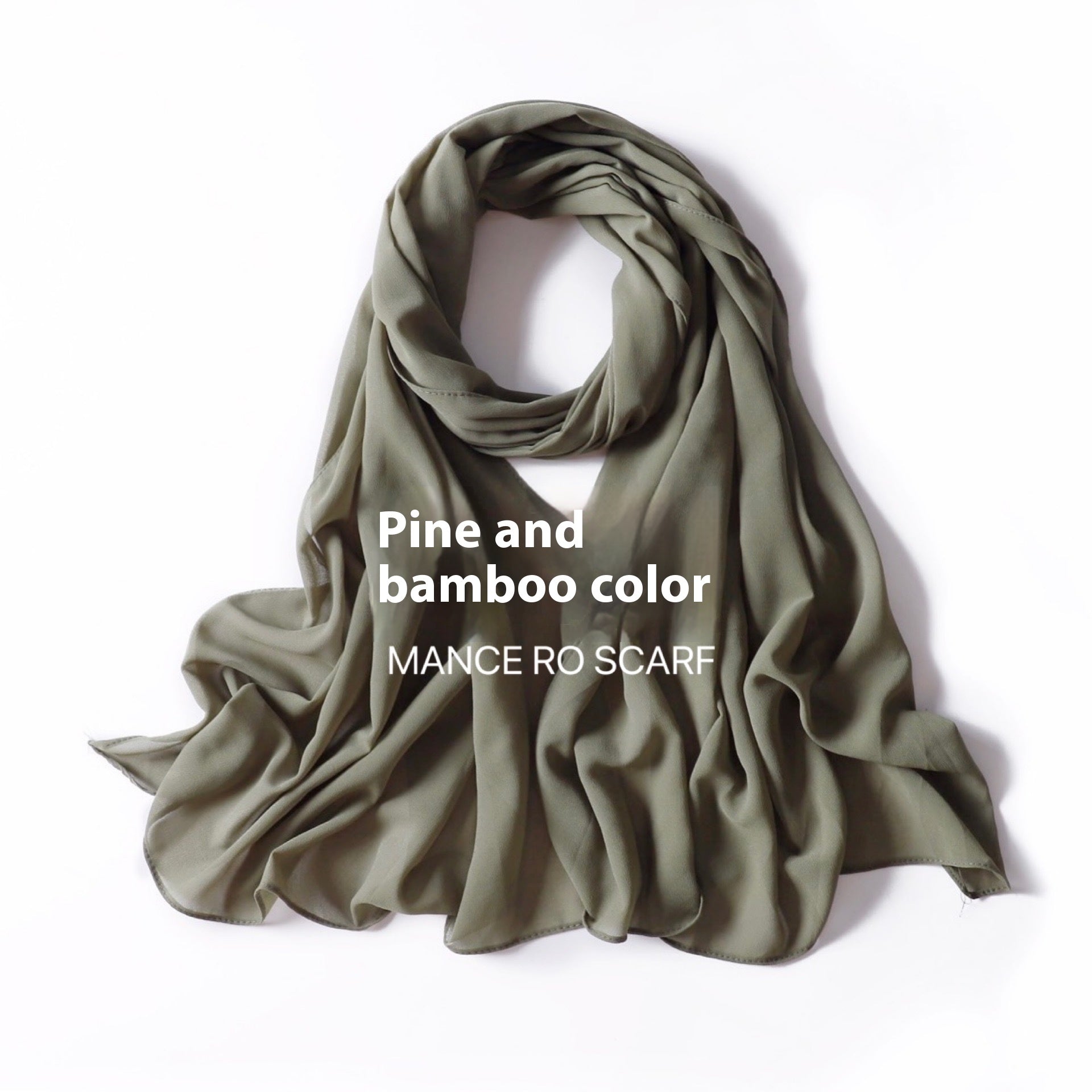 Foulard en mousseline de soie perlée
