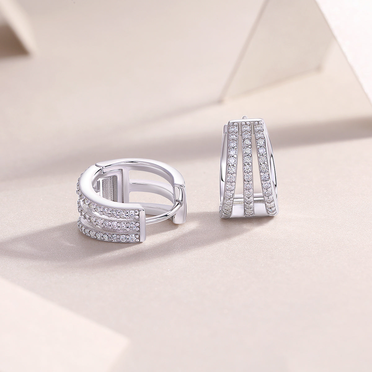 Human March Diamond Stud Earrings