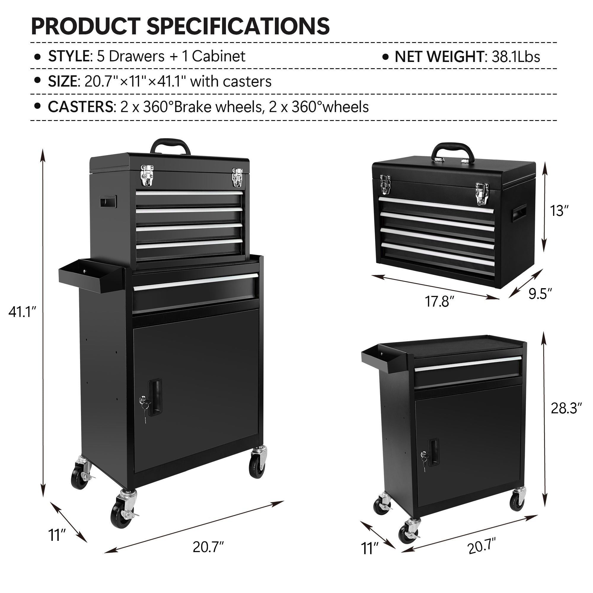 Metal Drawer Toolbox Organizer