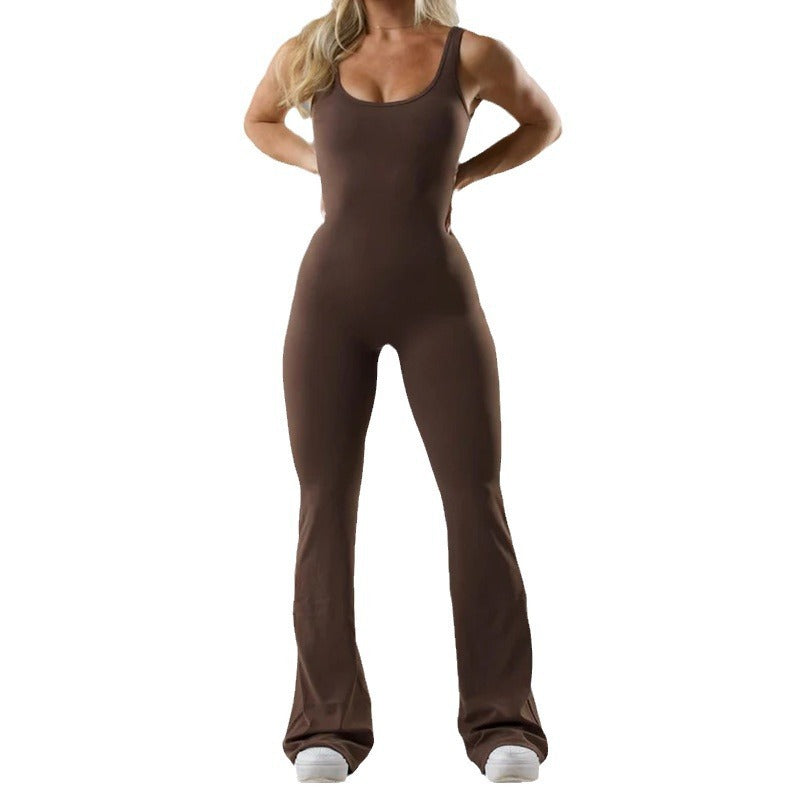 Body de yoga creux sans coutures pour femmes