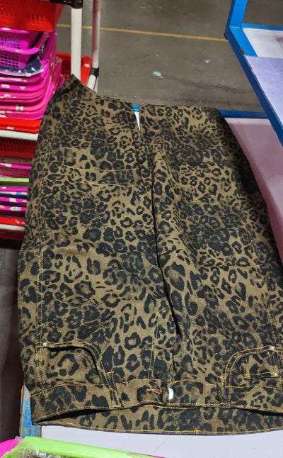 Jean large extensible à jambe large