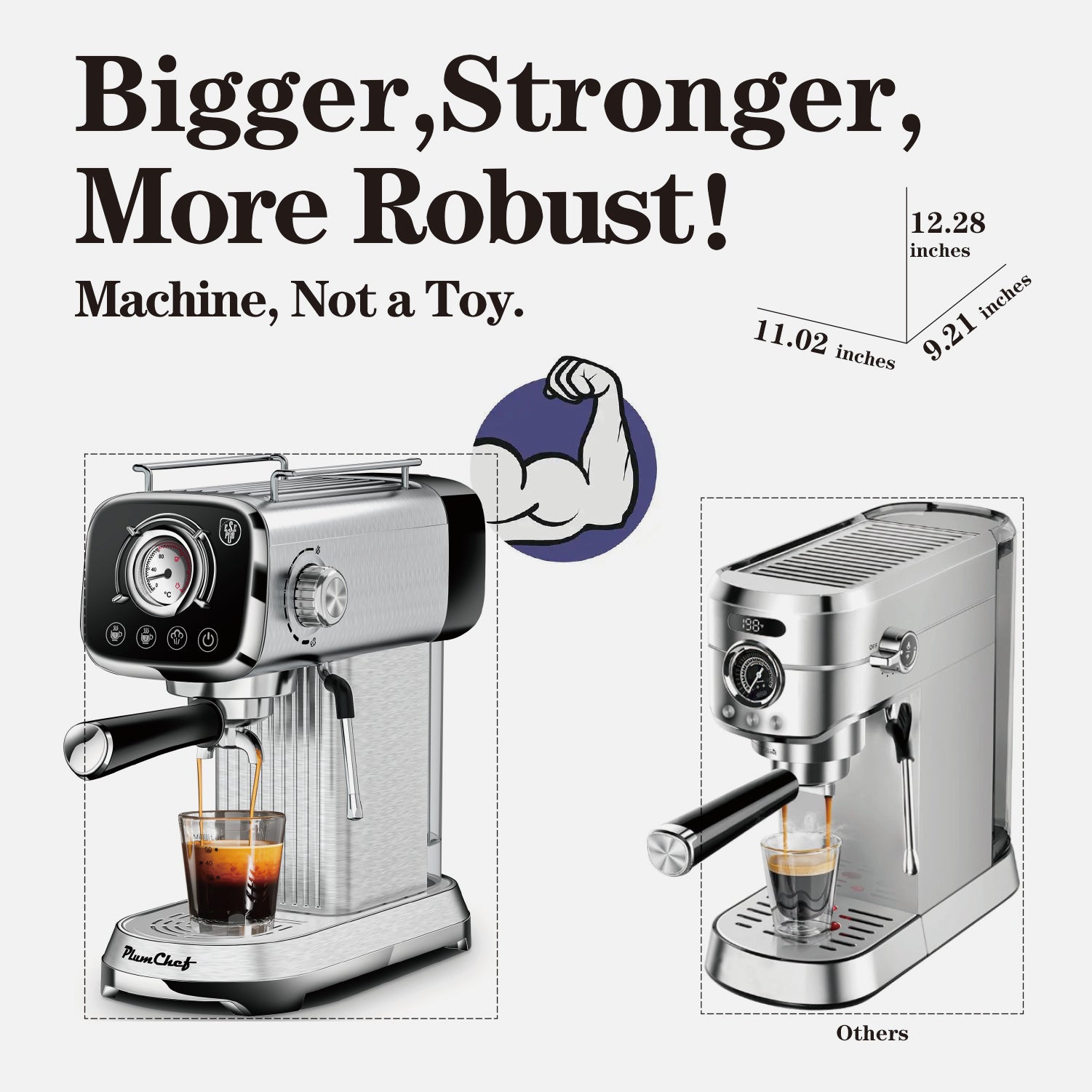 20 Bar Espresso Machine with Milk Frother