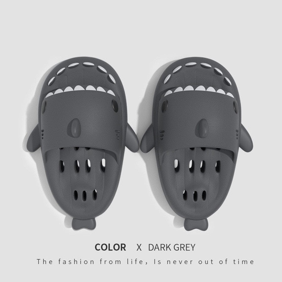 Shark Slippers Women Quick-Dry Slides