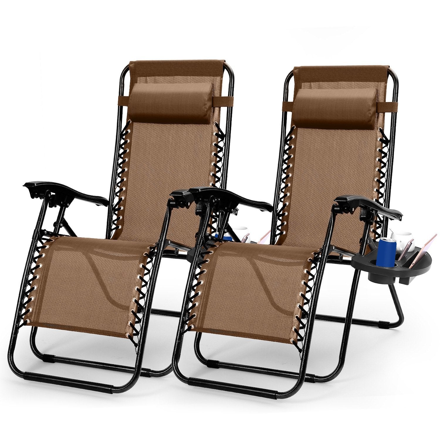2er-Pack Zero Gravity Loungesessel