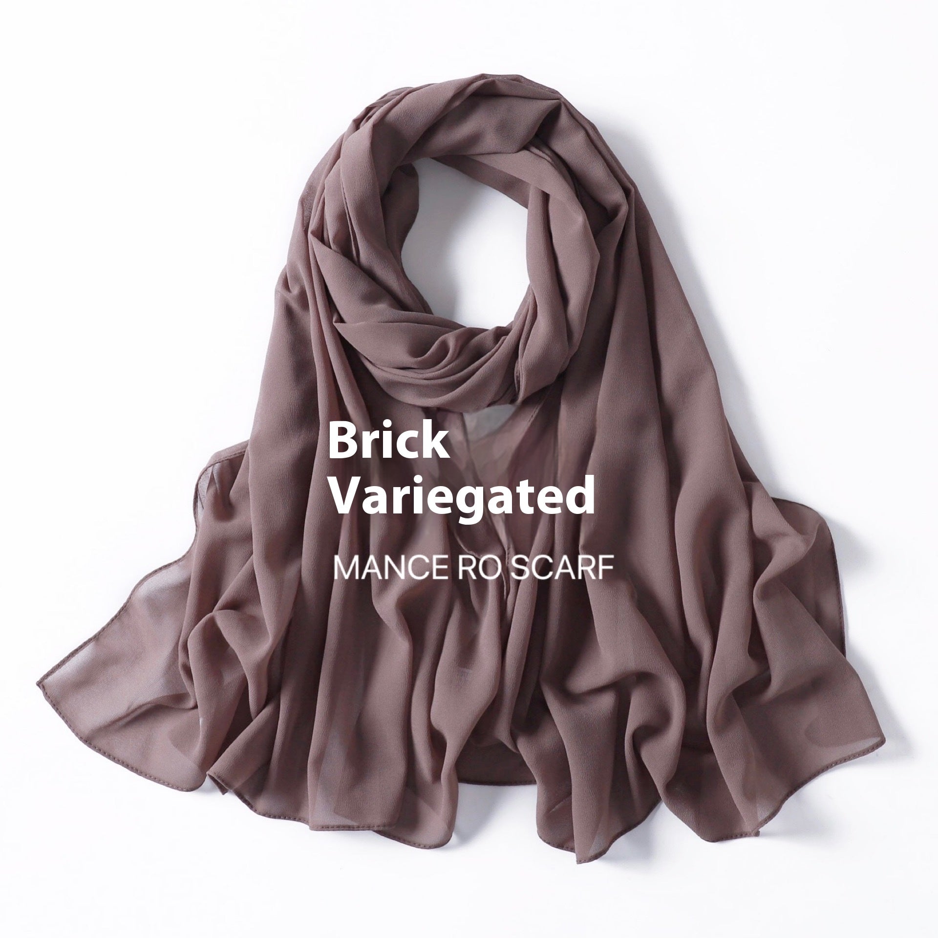 Foulard en mousseline de soie perlée